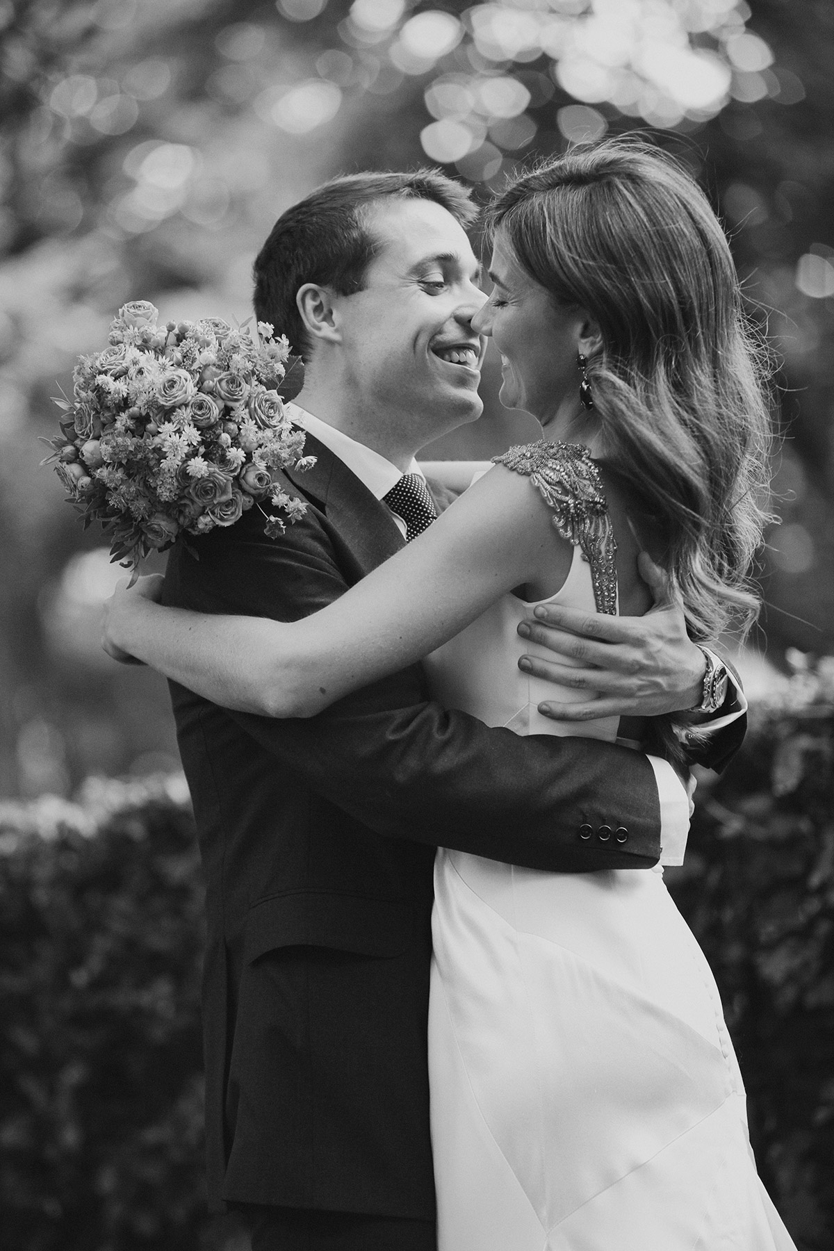 Fotógrafa bodas Bilbao Bizkaia - foto de reportaje de boda de pareja en palacio San Joseren